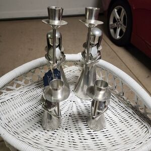 Banka Tin  Angel Candle Holders